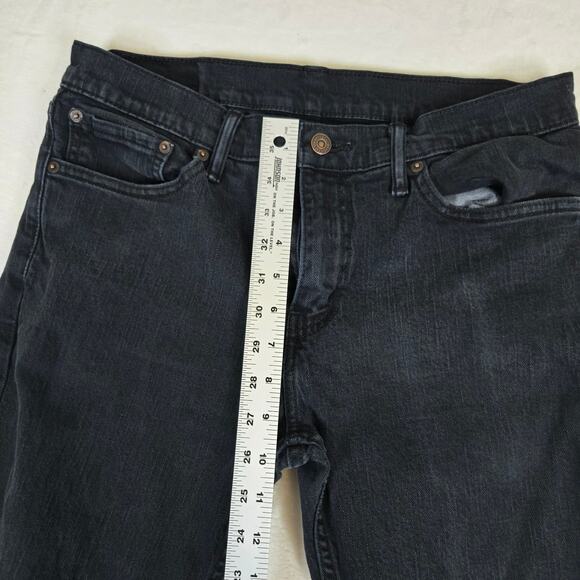 Levi's 511 Jeans Mens Straight Leg Denim Mens 32x32 Black 0704 - Picture 4 of 11
